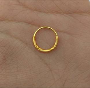 RENU CREATION Gold-plated Plated Brass, Metal, Alloy, Stone Nose Ring