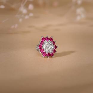 GIVA Zircon Rhodium Plated Sterling Silver Nose Ring