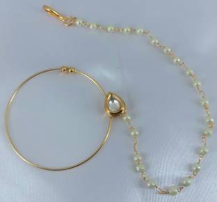Nirmalkayaa Beryl Gold-plated Plated Alloy Nathiya