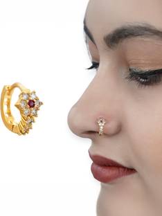 Paridhi Gold-plated Plated Brass Nose Ring