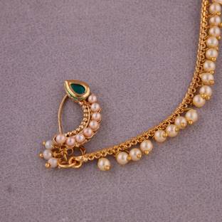 GC PREMIUM JEWELLERY Gold-plated Plated Brass Nathiya