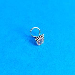 jsaj Topaz 999 Silver Plated Sterling Silver Nose Ring