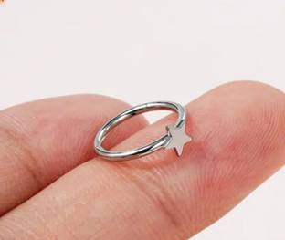 MMJEWLLERY Silver Plated Sterling Silver Nose Ring