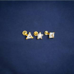 RENU CREATION Beads Gold-plated Plated Metal, Alloy, Brass, Tungsten Nose Ring