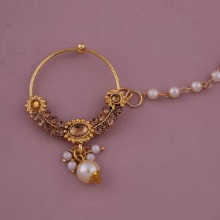 GC PREMIUM JEWELLERY Brass Nathiya