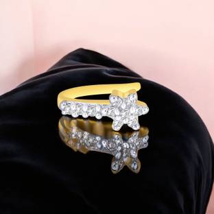 OVIYA Cubic Zirconia Gold-plated Plated Alloy Nose Ring