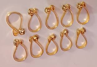 Sadid Gold-plated Plated Alloy, Brass Nose Ring