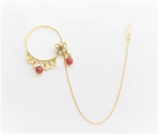 Headshot Ruby Gold-plated Plated Alloy Nose Stud