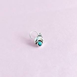 jsaj Turquoise 999 Silver Plated Sterling Silver Nose Ring