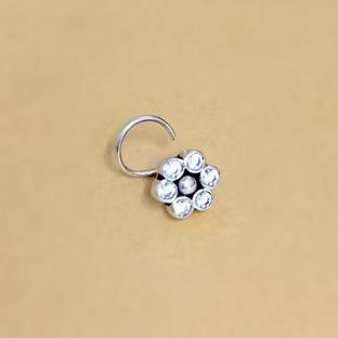jsaj Ruby 999 Silver Plated Sterling Silver Nose Ring