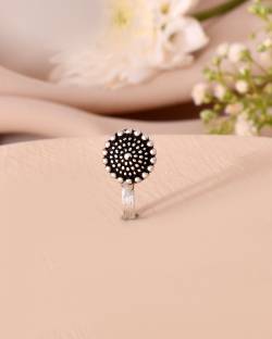 Miyana Silver Plated Brass Nose Stud