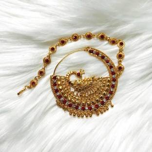 Headshot Zircon Gold-plated Plated Brass Nose Stud