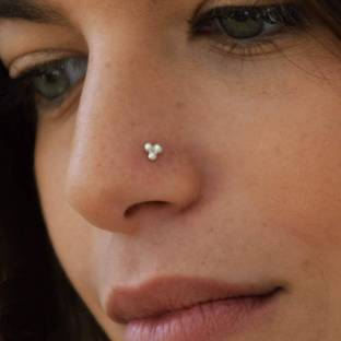 MMJEWLLERY Silver Plated Sterling Silver Nose Ring