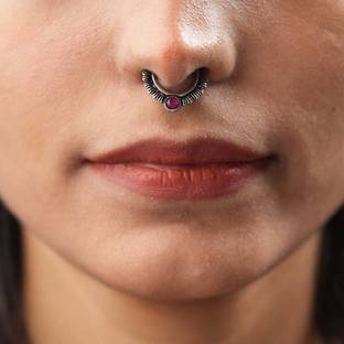 StylishKudi Zircon Brass Nose Stud