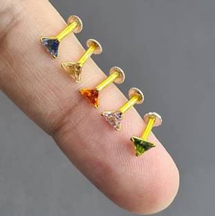 zhome Cubic Zirconia Gold-plated Plated Copper Nose Stud Set