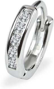 Parnika Cubic Zirconia Sterling Silver Nose Ring