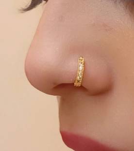 Shree shyam shopee Gold-plated Plated Alloy Nose Ring