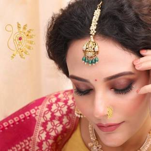 THANU'S CRAFT Ruby Gold-plated Plated Metal Nathiya