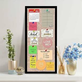 Artstreet Notice Board Bulletin Board Pin-up Soft Cork Texture Display Board Notice Board