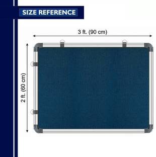 Viprax 2*3 feet Notice Board / Pin Up Display Board with 50 pins for Office and Home Notice Board