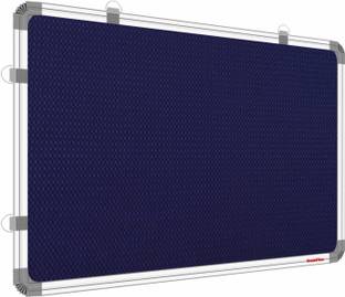 DeskFlex 3x4 Feet Premium Material Blue Notice Board/ Pin-up Board For Study Room Notice Board