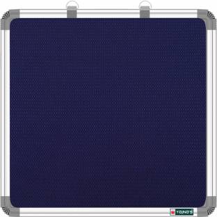 ShelfKing 41x41 CM Premium Material Blue Notice Board/ Pin-up Board/ Soft Board Notice Board