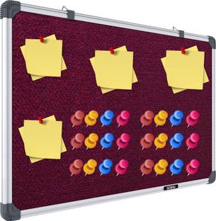GOSHU 3x4 feet Notice Board / Pin Up Display Board with 50 pins for Office and Home Notice Board