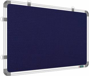 ShelfKing 3x4 Feet Premium Material Blue Notice Board/ Pin-up Board/ Soft Board For Home Notice Board