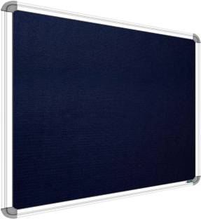 ShelfKing 2x3 Feet Premium Material Blue Notice Board/ Pin-up Board/ Soft Board For Home Notice Board