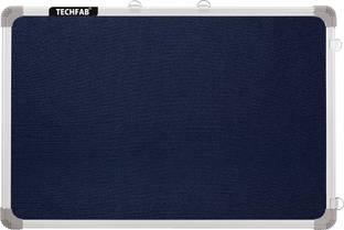 Techfab 1.5x2 ft Blue Notice Board/ Pin Up Display Board with 30 Pin for School, Office Notice Board