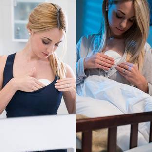 sapna Reusable, Washable, Dry feel Baby Blue Nursing Breast Pad