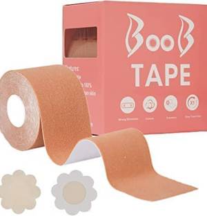 BVM TRADERS Booby Tape for Breast Lift, Bob Tape Cotton Peel and Stick Bra Petals Nursing Breast Pad