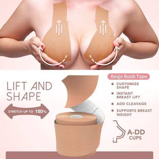 My Machine Breast Shaper & Lifter Boob Tape with 10 Nipple Pasties for Women M112 Nursing Breast Pad