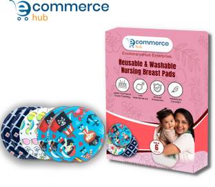 Ecommercehub Reusable Washable Super Absorbent Maternity Nursing Breast Pad, Printed Design Nursing Breast Pad