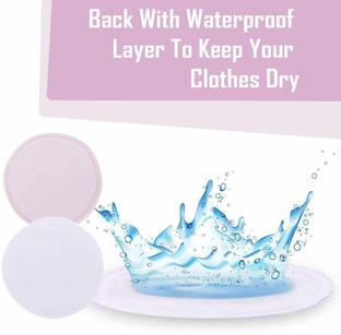 HARE KRISHNA TRADERS Nursing Cotton Milk Pads Reusable Washable Absorbent Comfort Fit Leak Proof4pc Nursing Breast Pad