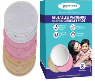 Ecommercehub Reusable,Absorbent,Discreet Fit,Leakproof Design,Super Soft Pads For Mother Nursing Breast Pad
