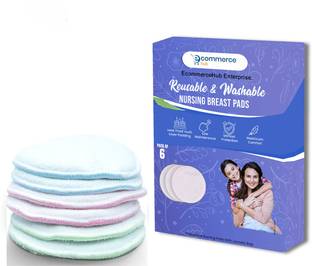 Ecommercehub Nursing Breastfeeding Reusable Washable Pads Nursing Breast Pad