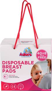Adore PRO Super Premium Disposable Breast Pads-Best in class Absorption Capacity-48pc Nursing Breast Pad