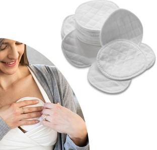 MEEOWMEE Washable Nursing Pads,Breast pads for leaking milk,maternity reusable pack of 6 Nursing Breast Pad