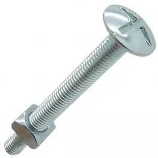 B K Jagan and Co Nut & Bolt Set Roofing Bolt (6 x 62 mm, 50pcs)