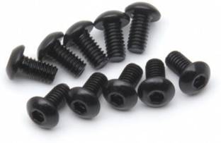 VP INDUSTRIES Bolt M6x20 mm Button Head Cap Screw High Tensile 10.9 Grad (Pcs-25) | Allen Head Button Cap Screw with Allen Key 1 Pc | Allen Round Mushroom Head Screw Alloy Steel