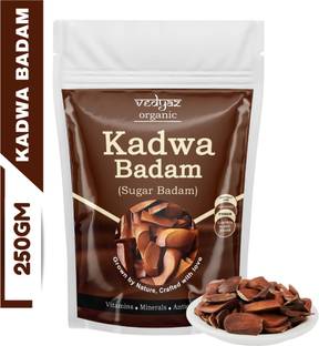 Vedyaz Organic Kadwa Badam/Sugar/Almonds for Diabetes - Bitter Almonds/Sky Fruit/Mahagony Seeds Almonds
