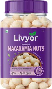 LIVYOR Australian Macadamia Nuts Kernels | Rich in Protein & Fiber | Dry Fruits Macadamia Nuts