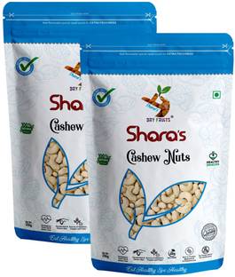 Shara's 100% Natural Premium Whole Cashews I Kaju Cashews