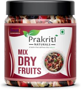 Prakriti Naturals Mix Dry Fruits | Nut Mix Almonds, Apricots, Cashews, Raisins, Kiwi, Walnuts