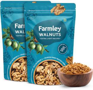 Farmley Premium Extra Light Halves Kernels (Akrot) 400g Walnuts