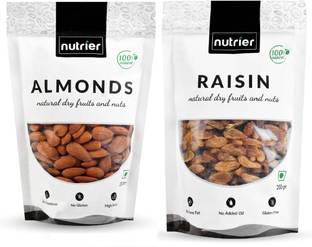 NUTRIER Premium Natural Raisins, Almonds