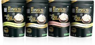 KING'S MAKHANA BIG SIZE Premium Quality | Healthy & Crunchy Snacks, Resealable Zip-Lock Fox Nut