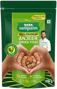 Tata Sampann Premium Anjeer (Dried Figs), 200g, Rich In Calcium & Fibre Figs