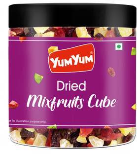 YUM YUM Mixed Dried Fruits Healthy Snack for kids and adults -200g Cranberries, Strawberries, Kiwi, Mango, Pineapple, Assorted Fruit